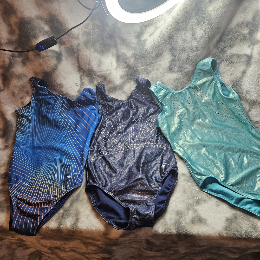 Stylish Kids Bodysuit Trio - Blue, Navy, and Teal